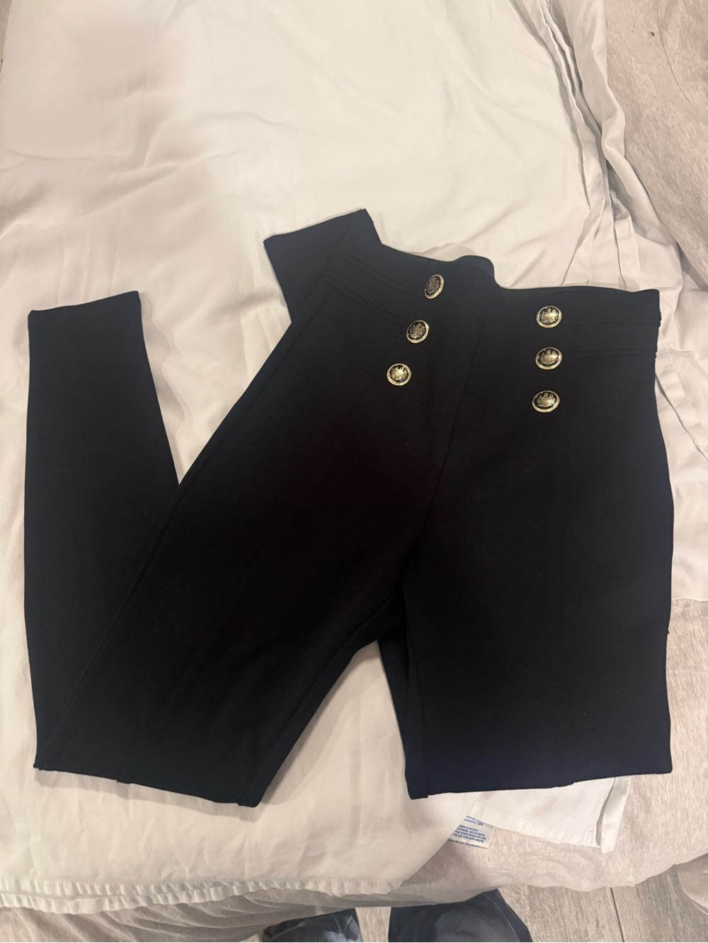 NWOT Zara high wasted sailor button pants